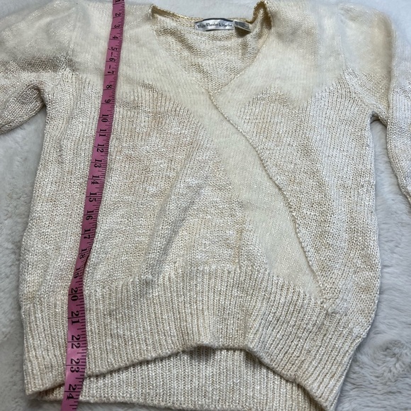 White wheeler & Martha rabbit hair sweater size large - Picture 5 of 6